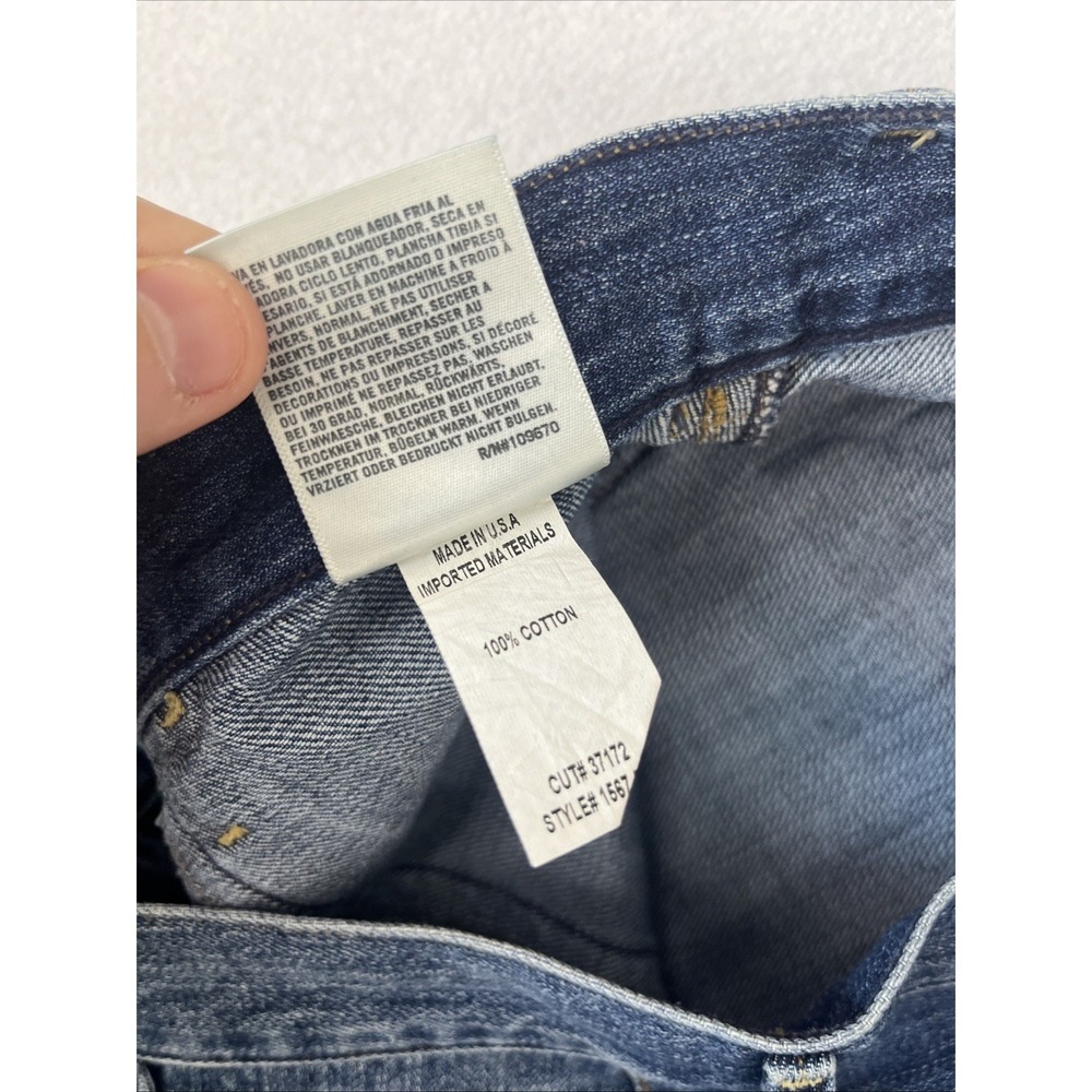 Citizen Of Humanity Jeans Womens 28 Denim Melanie Crop Wide Leg Raw Hem Trousers - Picture 5 of 8